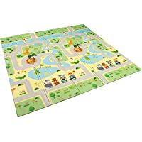 Alfombra infantil plegable Suelo para bebes acolchado 2 caras- impermeable y lavable 180 cm x 160 cm (Modelo 1)